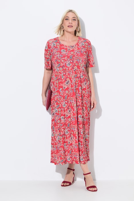 Matte Jersey Paisley A-Line Pocket Dress