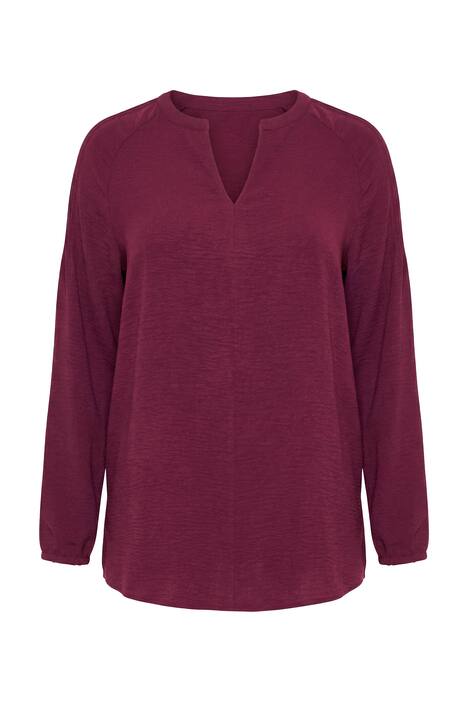 Tunika, A střih, krep, 3/4 nabírané rukávy