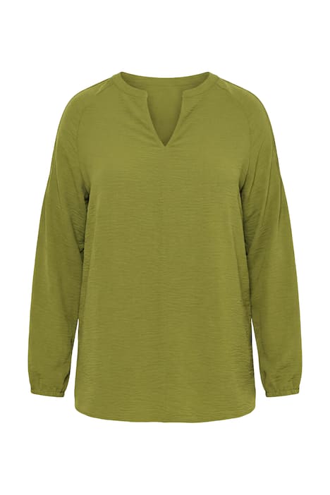 Tunika, A střih, krep, 3/4 nabírané rukávy