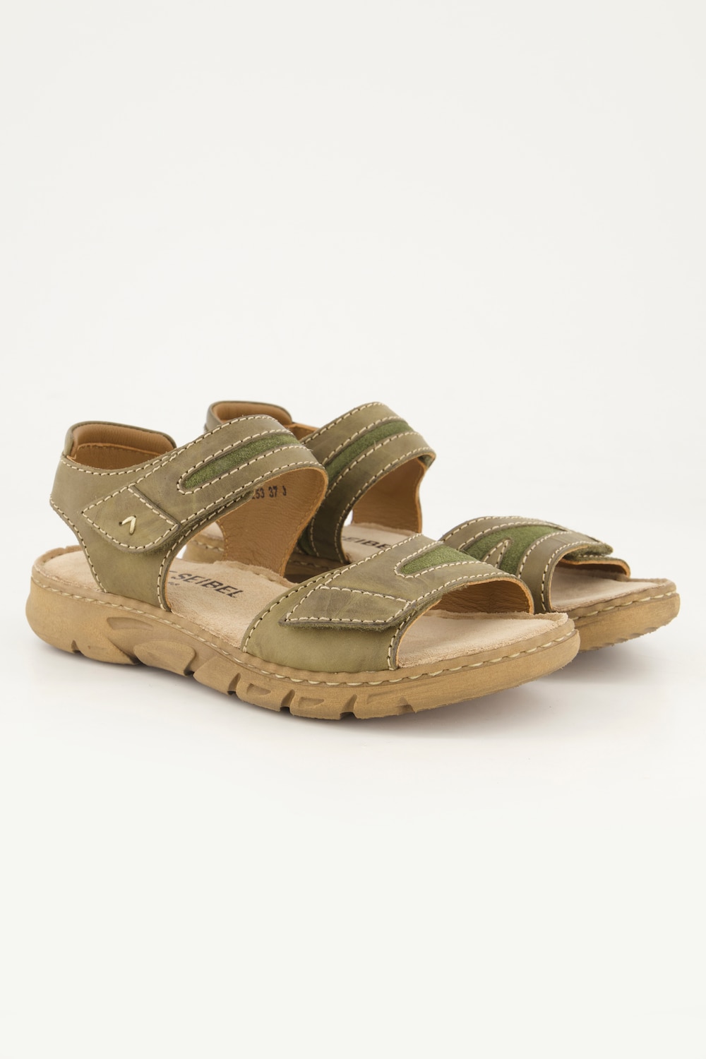 Leder-Trekkingsandalen, Damen, grün, Größe: 42, Leder, Ulla Popken