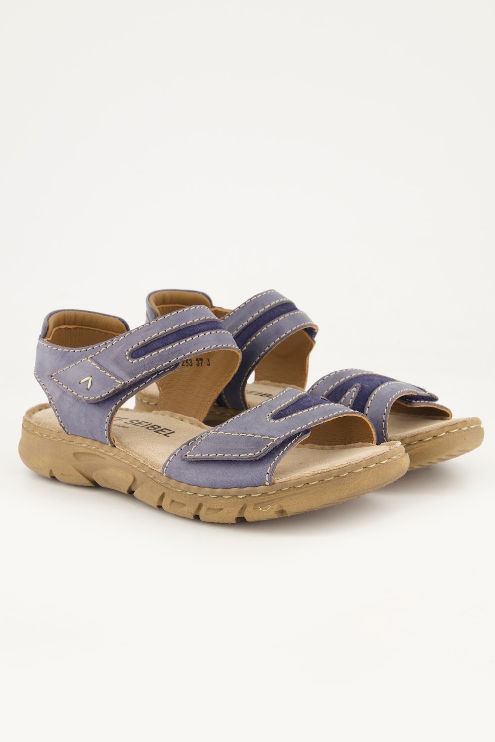 Leder-Trekkingsandalen, Damen, blau, Größe: 40, Leder, Ulla Popken