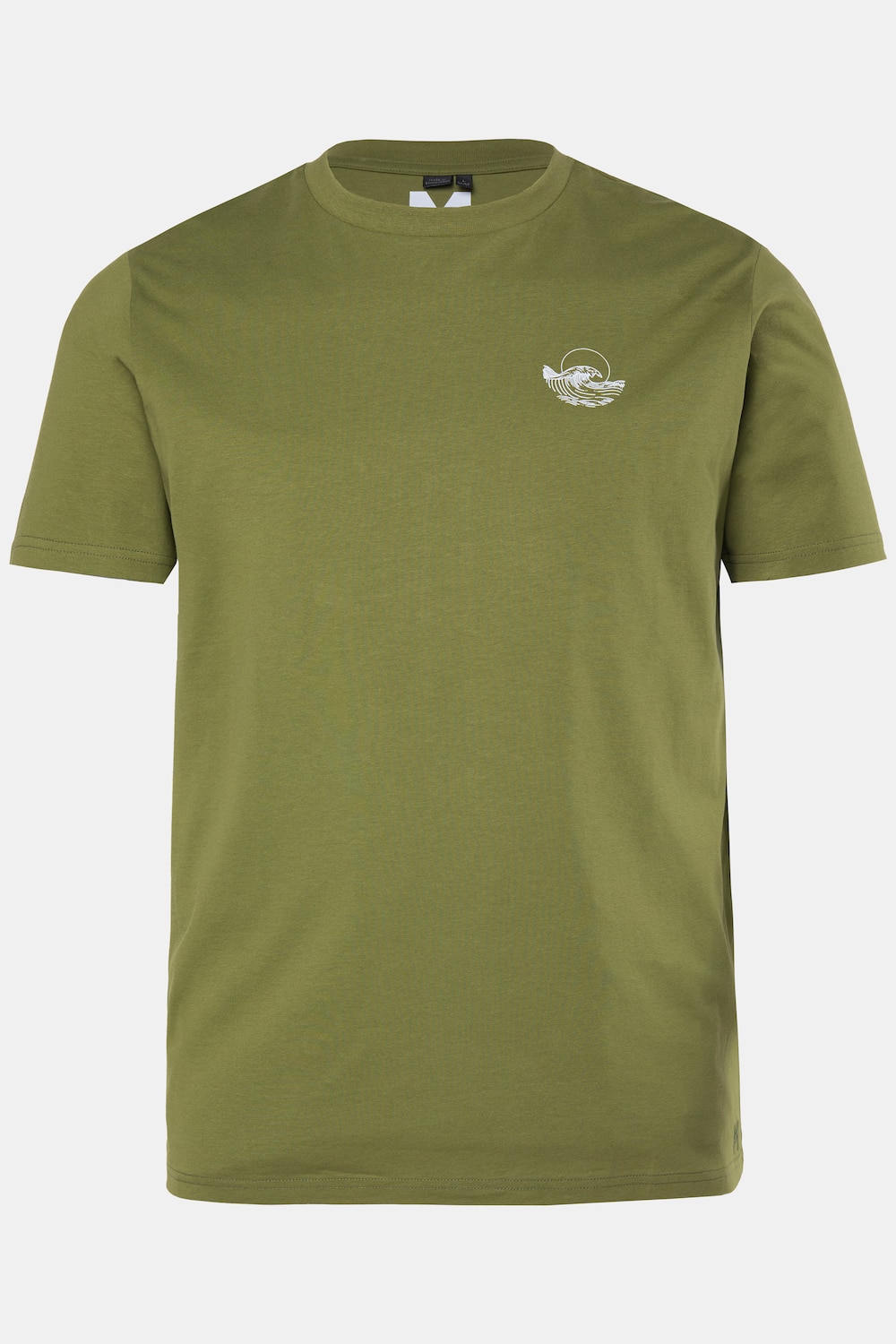 T-shirt, korte mouw, kleine print, tot 8XL
