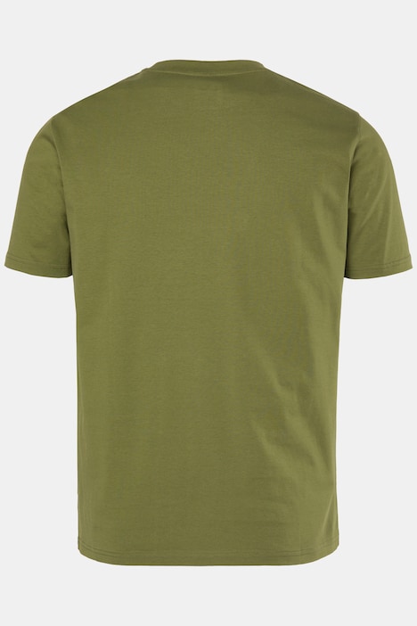 T-shirt, korte mouw, kleine print, tot 8XL