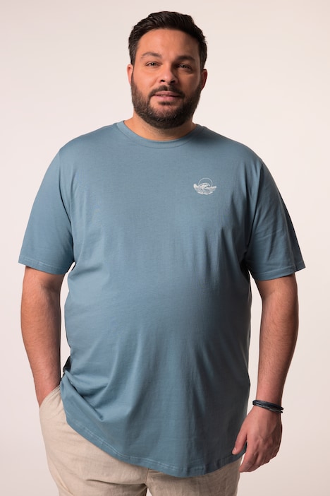 Men+ T-Shirt, Halbarm, kleiner Print, bis 8 XL