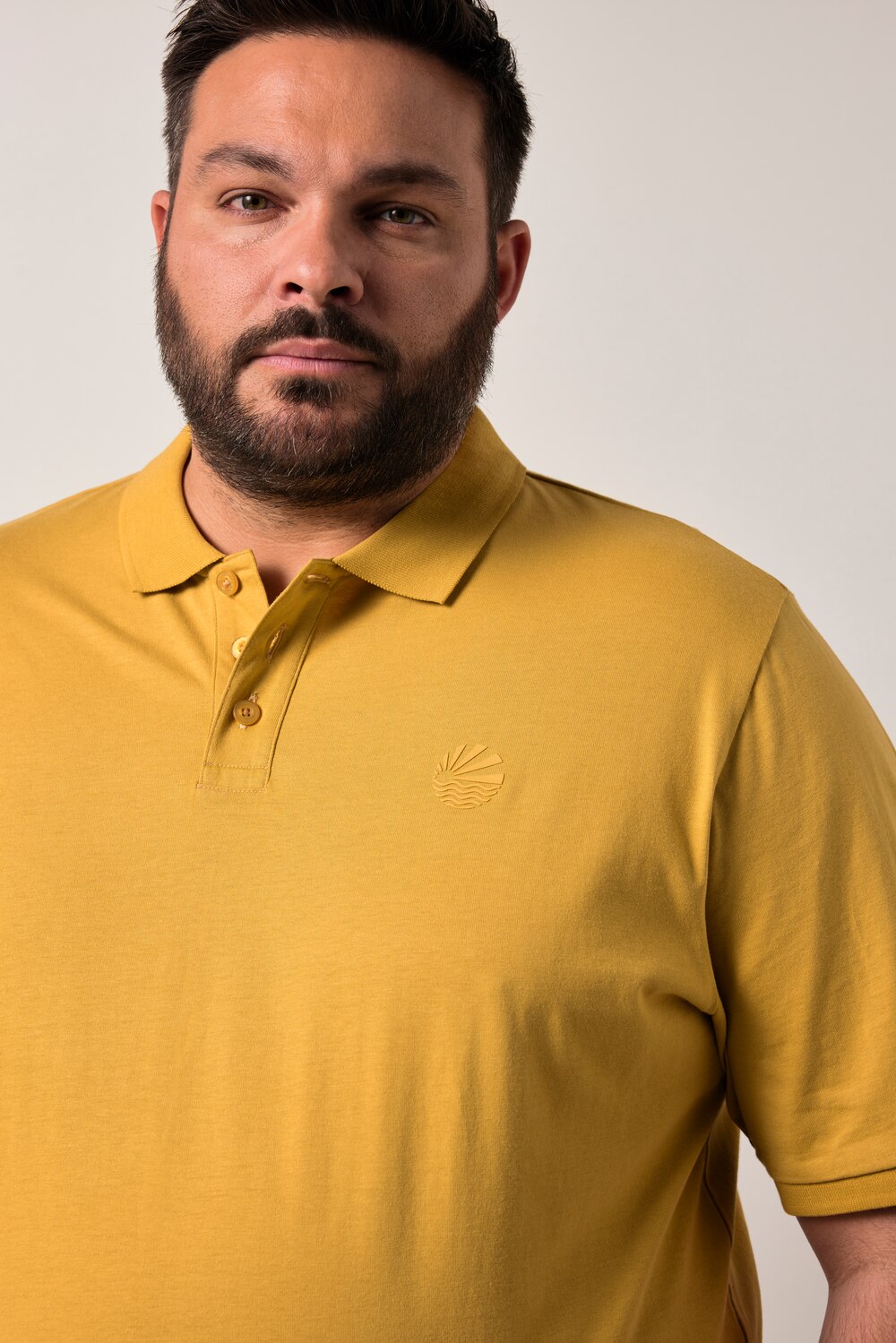 Stora storlekar Pikétröja, Her, brun, storlek: 7XL, Bomull, Men Plus