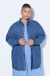 Jeanshemd, oversized, Hemdkragen