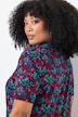 Floral Print Notch Neck A-Line Knit Tunic
