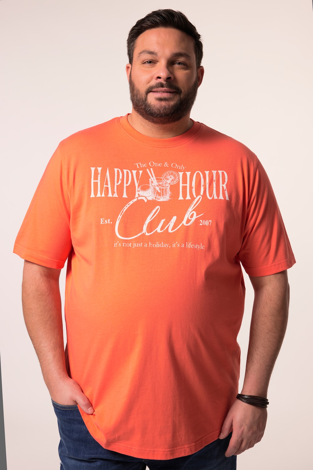 Men+ T-Shirt, Halbarm, Print, bis 8 XL