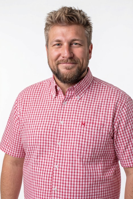 Karohemd, Halbarm, Seersucker, Buttondown-Kragen, Comfort Fit, bis 8 XL