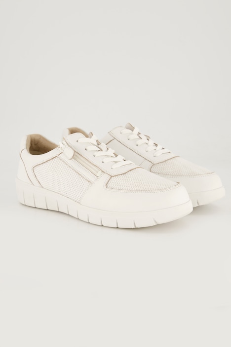 Sneaker di pelle Caprice con plantare sostituibile, larghezza H e zip