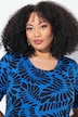 Fern Print Short Sleeve Knit Tunic