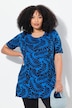 Fern Print Short Sleeve Knit Tunic