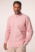 Chemise à rayures JP 1880 en lin mélangé, manches longues et col montant, coupe Modern Fit - jusqu'au 8 XL
