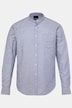 Chemise à rayures JP 1880 en lin mélangé, manches longues et col montant, coupe Modern Fit - jusqu'au 8 XL