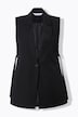 Chaleco blazer, forma en A, cinta de atar lateral