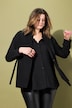 Chaleco blazer, forma en A, cinta de atar lateral