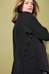 Chaleco blazer, forma en A, cinta de atar lateral