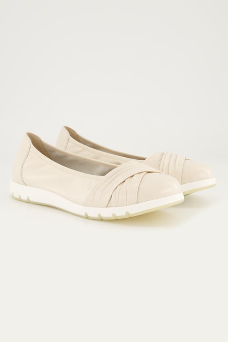 Ballerines en cuir Caprice, brides croisées - largeur H