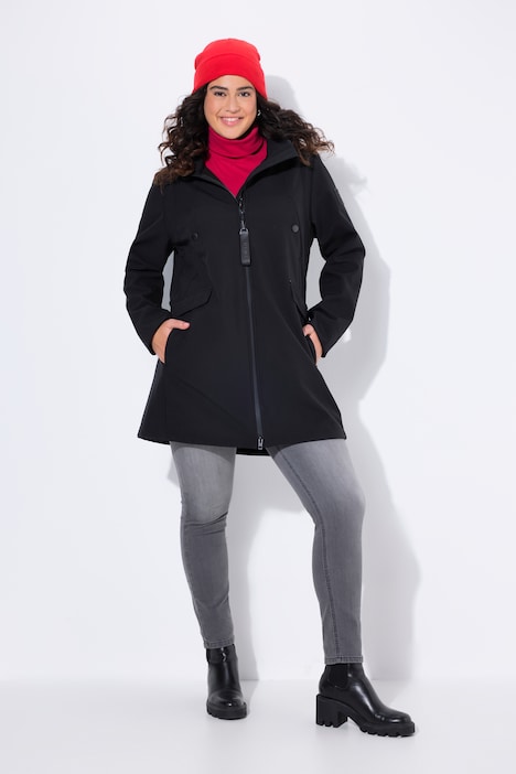 HYPRAR Softshelljacke, wasserabweisend, Kapuze