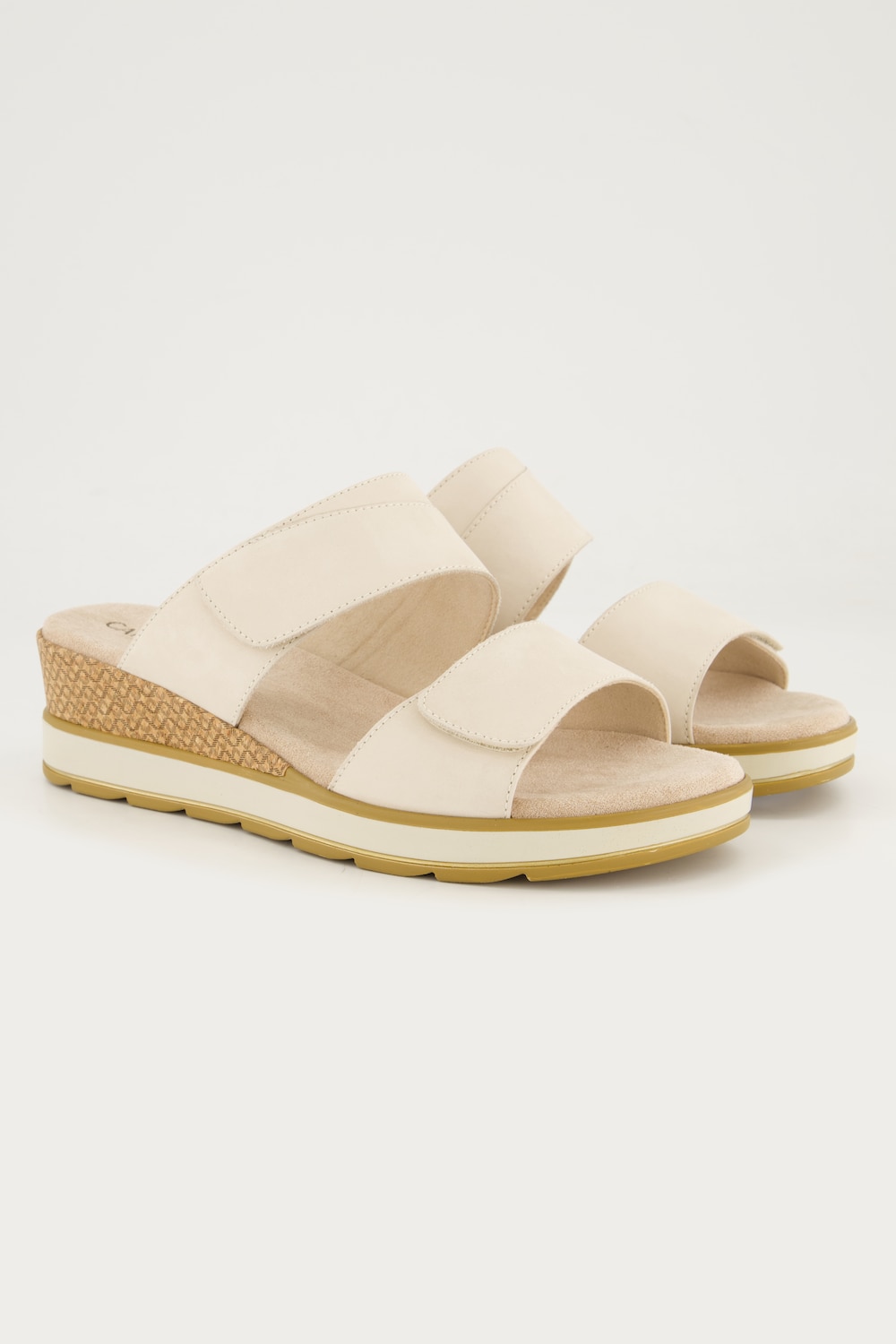 Caprice Leder-Sandalen, Damen, beige, Größe: 39, Leder/Synthetische Fasern, Ulla Popken