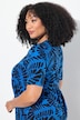 Fern Print Empire Knit A-Line Pocket Dress