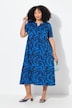 Fern Print Empire Knit A-Line Pocket Dress