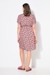 Hemdblusen-Midikleid, Fruits-Print, Bindegürtel