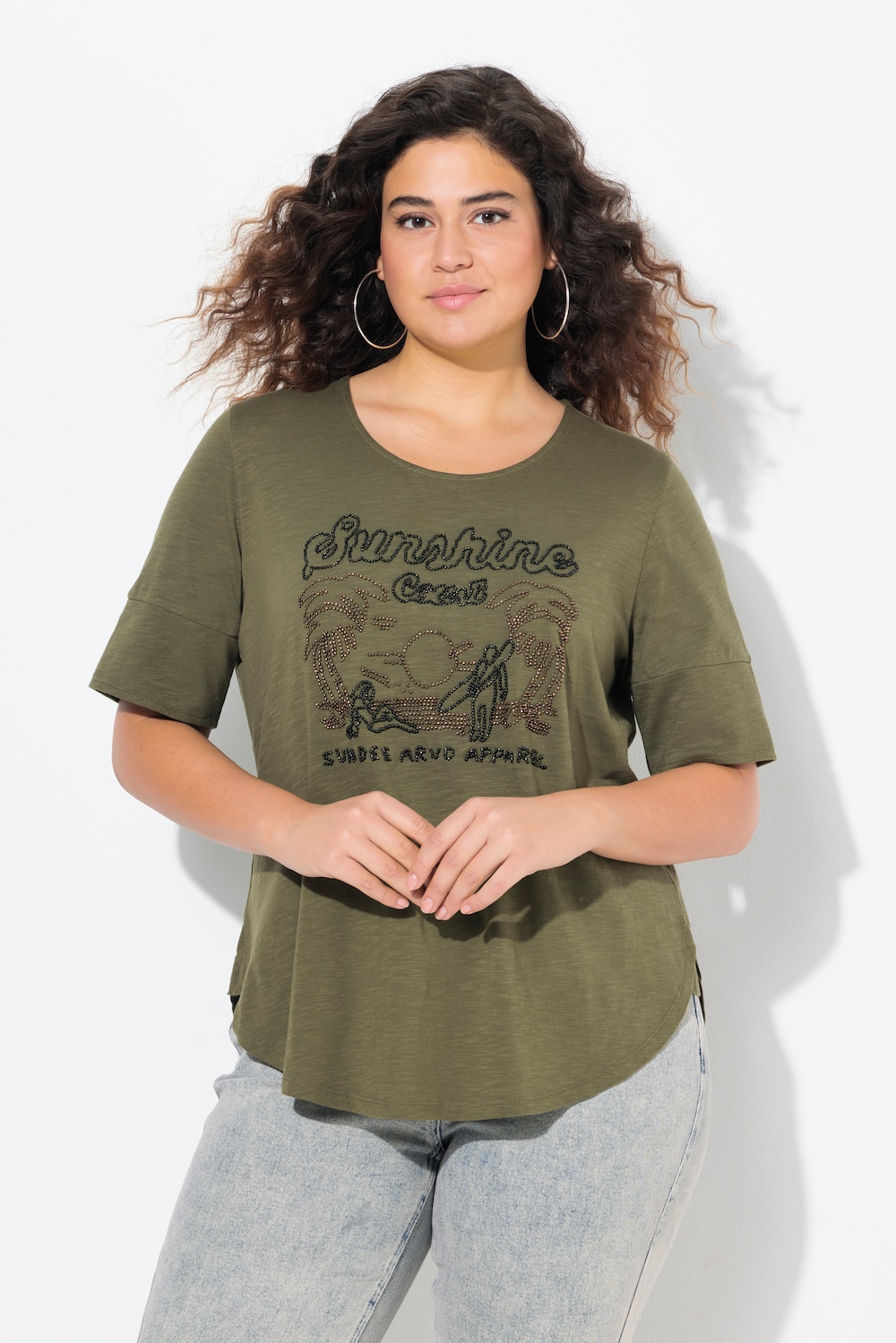 Große Größen T-Shirt, Damen, braun, Größe: 58/60, Baumwolle, Ulla Popken