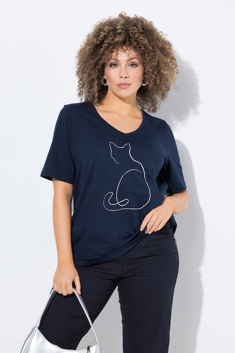 Single Line Animal Short Sleeve Graphic Tee