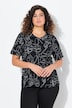 T-shirt, dierpatroon, classic, V-hals, halve mouwen