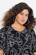 T-shirt, dierpatroon, classic, V-hals, halve mouwen