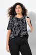 T-shirt, dierpatroon, classic, V-hals, halve mouwen