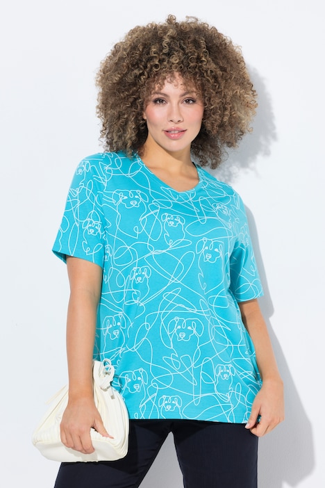 Abstract Animal Print Short Sleeve Tee