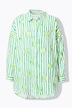 Blusa de rayas, oversize, estampado de fruta en las rayas