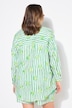 Blusa de rayas, oversize, estampado de fruta en las rayas