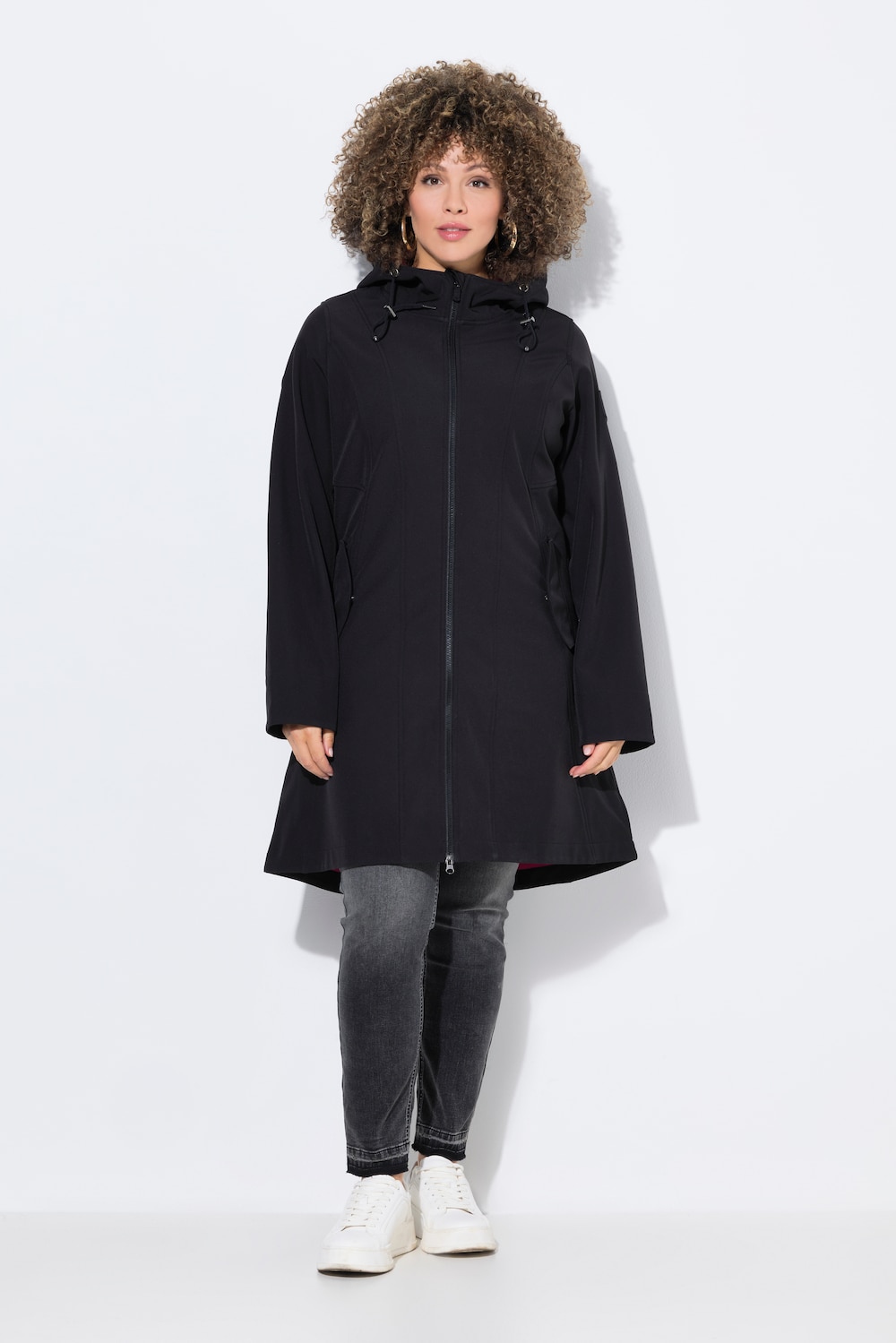 Thumbnail - Große Größen HYPRAR Softshelljacke, Damen, schwarz, Größe: 42/44, Polyester, Ulla Popken