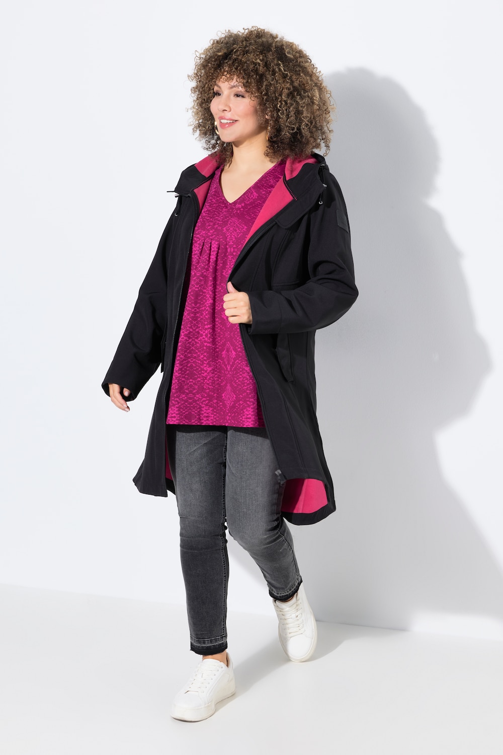 HYPRAR Softshelljacke, wasserabweisend, 2-Wege-Zipper
