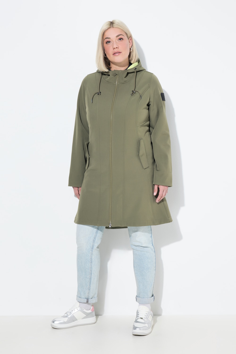 Thumbnail - Große Größen HYPRAR Softshelljacke, Damen, grün, Größe: 50/52, Polyester, Ulla Popken