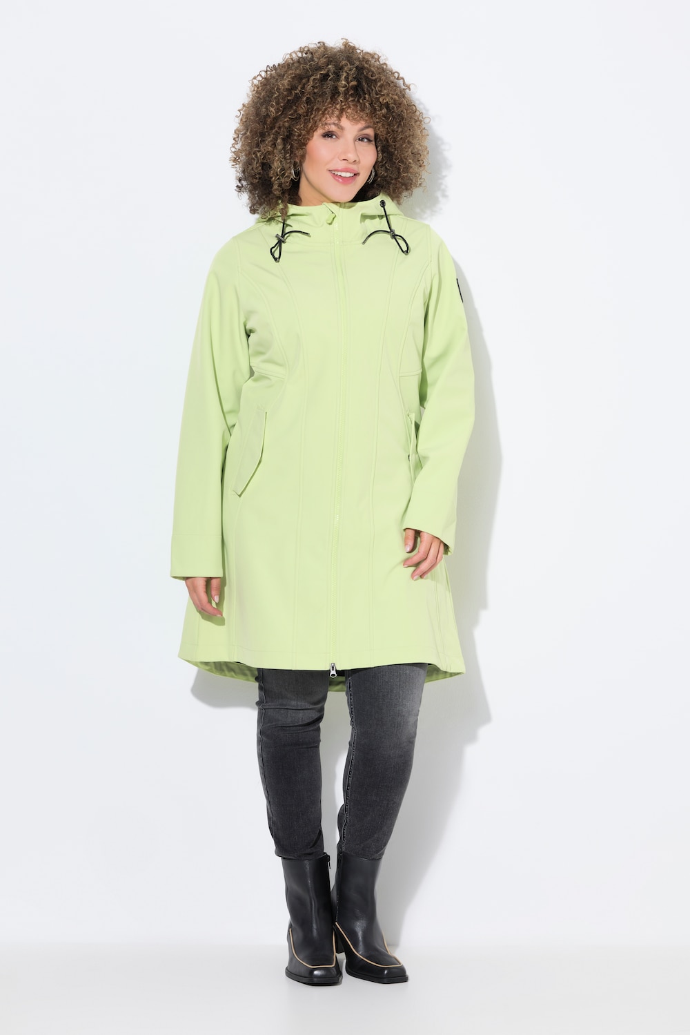 Thumbnail - Große Größen HYPRAR Softshelljacke, Damen, grün, Größe: 54/56, Polyester, Ulla Popken