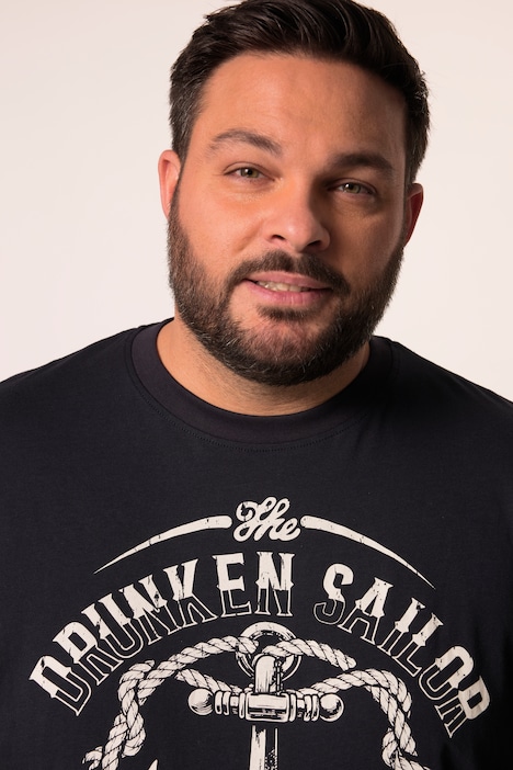 Men+ T-Shirt, Halbarm, Print, bis 8 XL