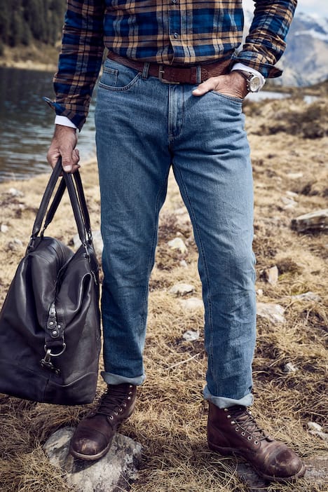 JP1880 Jeans, Denim, FLEXNAMIC®, Vintage Look, Tapered Loose Fit, 5-Pocket, bis Gr. 72/36