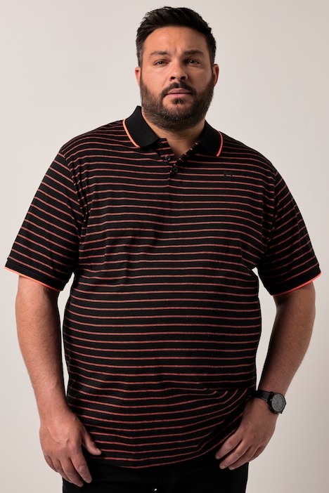 Men+ Poloshirt, Jersey, Ringel, Halbarm, bis 8 XL