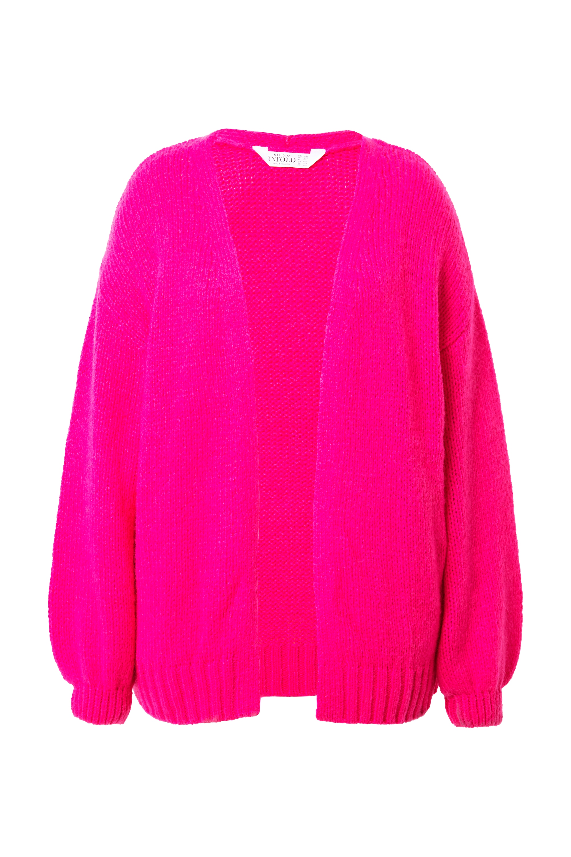Studio Untold Damen große Größen Strickjacke oversized offene Form