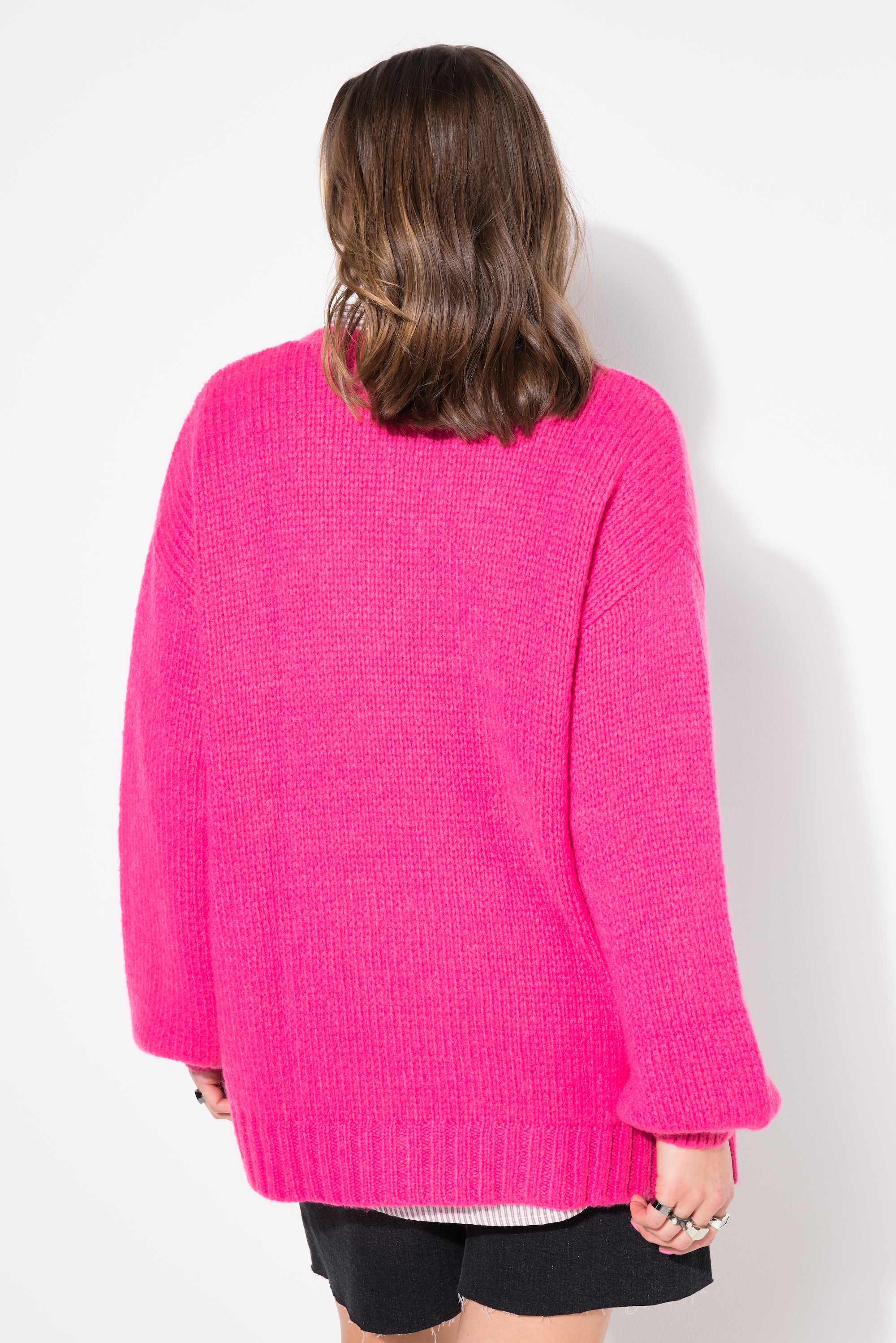 Studio Untold Damen große Größen Strickjacke oversized offene Form