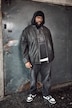 STHUGE leather biker jacket, lamb nappa leather, metal zip, up to 7 XL