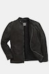 STHUGE leather biker jacket, lamb nappa leather, metal zip, up to 7 XL