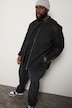STHUGE leather biker jacket, lamb nappa leather, metal zip, up to 7 XL