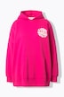 Hoodie, oversized, wording-print, capuchon