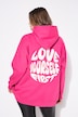 Hoodie, oversized, wording-print, capuchon