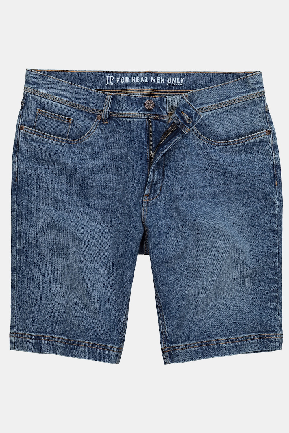 JP1880 Jeans-Bermuda, Denim, FLEXNAMIC®, Vintage Look, Loose Fit, 5-Pocket, bis Gr. 72